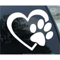 Herz mit Hundepfote Welpen Liebe Vinyl Aufkleber Auto Aufkleber